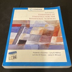 Mindtap Course List Ser.: Essentials of Statistics for the Behavioral…