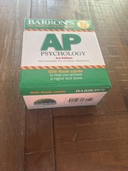 Barron’s Test Prep Ser.: Barron’s AP Psychology Flash Cards by Robert…