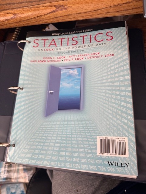 Statistics: Unlocking The Power Of Data – Very good – Loose-Leaf 2nd Edition