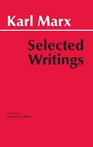 Selected Writings by Marx, Karl; Simon, Lawrence H., paperback, Used – Acceptab
