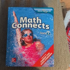 Glencoe McGraw-Hill Math Connects Course 2 Hardcover Middle School Carter