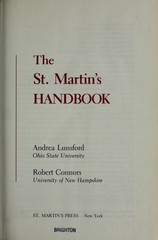 The St. Martin’s handbook by Lunsford, Andrea A, Acceptable Book