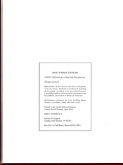 ©1979; 1981 Research in Principles of Life: Basic Seminar Textbook 202 Pages Har