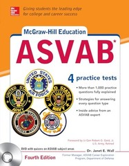 McGraw-Hill Education ASVAB with DVD…, Wall, Janet E.