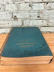1951 ELECTRIC MOTOR REPAIR Rosenberg Double Book Spiral Bound Enlarged ED READ