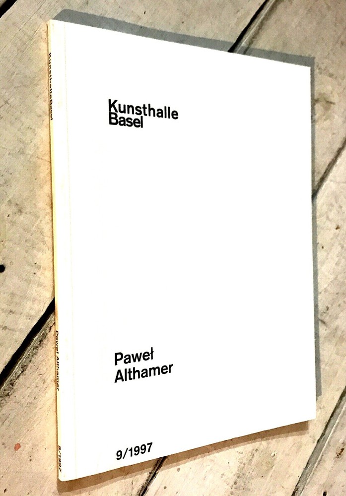 Pawel Althamer Kunsthalle Basel Best seller Paperback