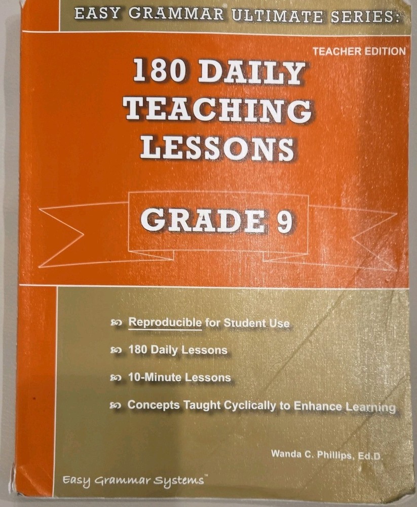 180 Daily Teaching Lessons – Grade 9 by Wanda C. Phillips (Book, Other)