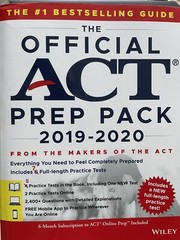 The Official ACT Prep Pack Book 2019 2020 Practice Tests Study Aid College New