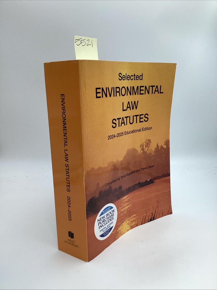 Selected Environmental Law Statutes 2024-2025 Educational Edition West Academic