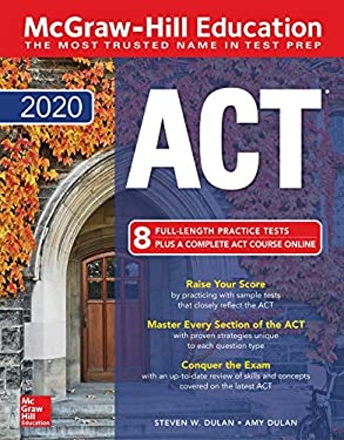 McGraw-Hill Education ACT 2020 Edition Paperback Amy, Dulan, Stev