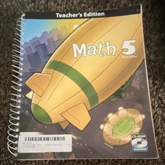 BJU Press Math 5 Teacher’s Edition 3rd Ed Spiral w/ CD-ROM 2006