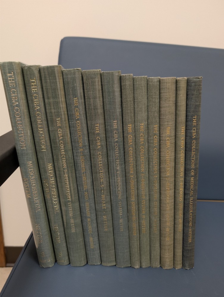 CIBA Collection of Medical Illustrations 12 Volume Book Lot Frank H Netter MD