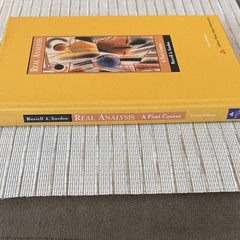 Addison Wesley Real Analysis Second Edition Russell Gordon Hardcover Mathematics