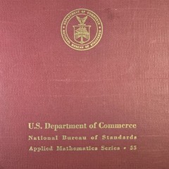 Handbook of Mathematical Functions W/Formulas, Graphs & Mathematical Tables 1964