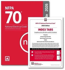 NFPA 70, National Electrical Code NEC 2026 WITH INDEX TAB Paperback USA STOCK