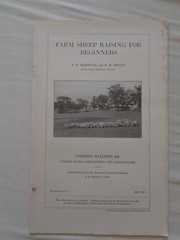 Farm Sheep Raising for Beginners by Marshall Millin 1917 Farmers Bulletin 840 US