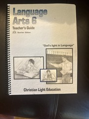 Christian Light Education Language Arts 6 – lot of 12 books – teacher’s guide