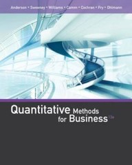 Quantitative Methods for Business – Hardcover By Anderson, David R. – GOOD