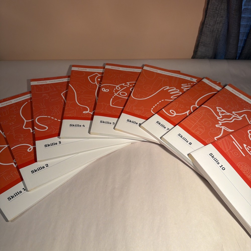 Amplify CKLA – Grade K Student Activity Workbooks – Skills 1-8 & 10 – Missing #9