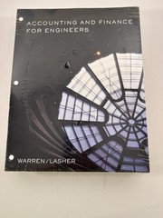 Accounting And Finance For Engineers Warren Lasher Loose Leaf Sealed