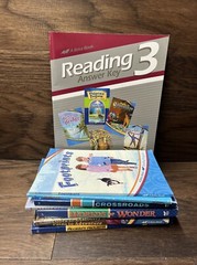 Abeka Reading Level 3 teacher answer key & Student readers lot of 9 Books