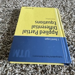 Applied Partial Differential Equations J. David Logan 3rd Ed Springer Hardcover