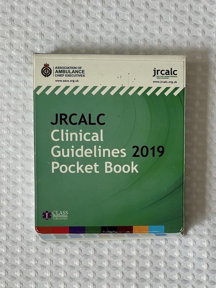 JRCALC Clinical Guidelines 2019 Pocket Book as Photos Shown in Actual Photos