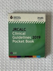 JRCALC Clinical Guidelines 2019 Pocket Book as Photos Shown in Actual Photos