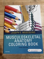Musculoskeletal Anatomy Coloring Book by DC Muscolino, Joseph E, Dr.: Used