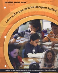 Words Their Way Letter and Picture Sorts for Emergent Spellers (2nd Edition)…