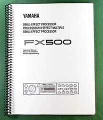 Yamaha FX500 Instruction Manual: 28 Pages & Protective Covers!