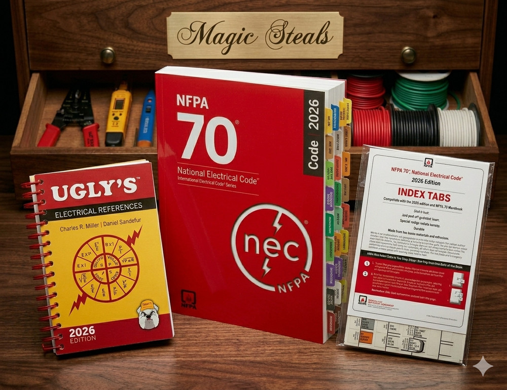 NFPA 70 National Electrical Code 2026 + index tab 26 + ugly 2026 SP USA STOCK