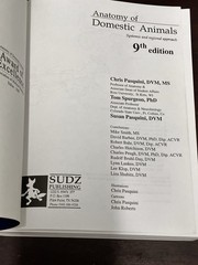 Anatomy of Domestic Animals & Systemic & Regional Approach 9th Edition SUDZ