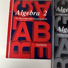 Saxon Algebra 2 SET (3rd Edition)Textbook (cover Wear), Answer Key & Test Forms