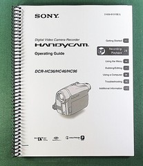 Sony DCR-HC36/HC46/HC96 Instruction Manual: 140 Pages & Protective Covers!