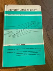 Aerodynamic Theory, William Frederick Durand, 3 volume Set, Hard Cover