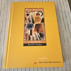 Addison Wesley Real Analysis Second Edition Russell Gordon Hardcover Mathematics
