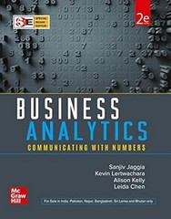 Business Analytics:Communicating number Lertwachara 2ND INTL ED 9789355323491