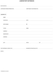 Lab Notebook Laboratory Notebook – 240 Pages .25” Grid Format, 8 7/8” x 11 …