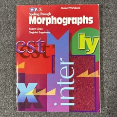 Vintage 2001 SRA Spelling Through Morphographs Student Workbook, Clean Book