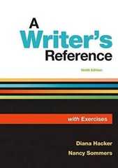 A Writer’s Reference with Exercises – Paperback By Hacker, Diana – GOOD
