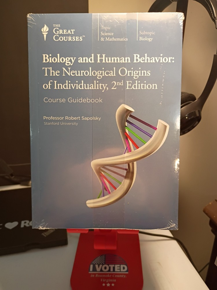 The Great Courses: Biology and Human Behavior – 4 DVDs + Course Guidebook NEW