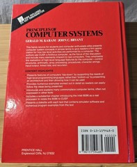 Book Principles of Computer Systems Karam & Bryant w/ Sealed 5.25 floppy Disk HC