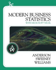 MODERN BUSINESS STATISTICS (WITH STUDENT -ROM) (AVAILABLE By David R. Anderson