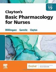 Clayton’s Basic Pharmacology for – Paperback, by Willihnganz MS RN – Good c