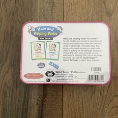 Main and Helping Verbs Fun Deck : Fd84 by Thomas Webber (2006, Hardcover)
