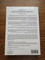 Handbook of Applied Behavior Analysis by Cathleen C. Piazza 2021 Trade Paperback