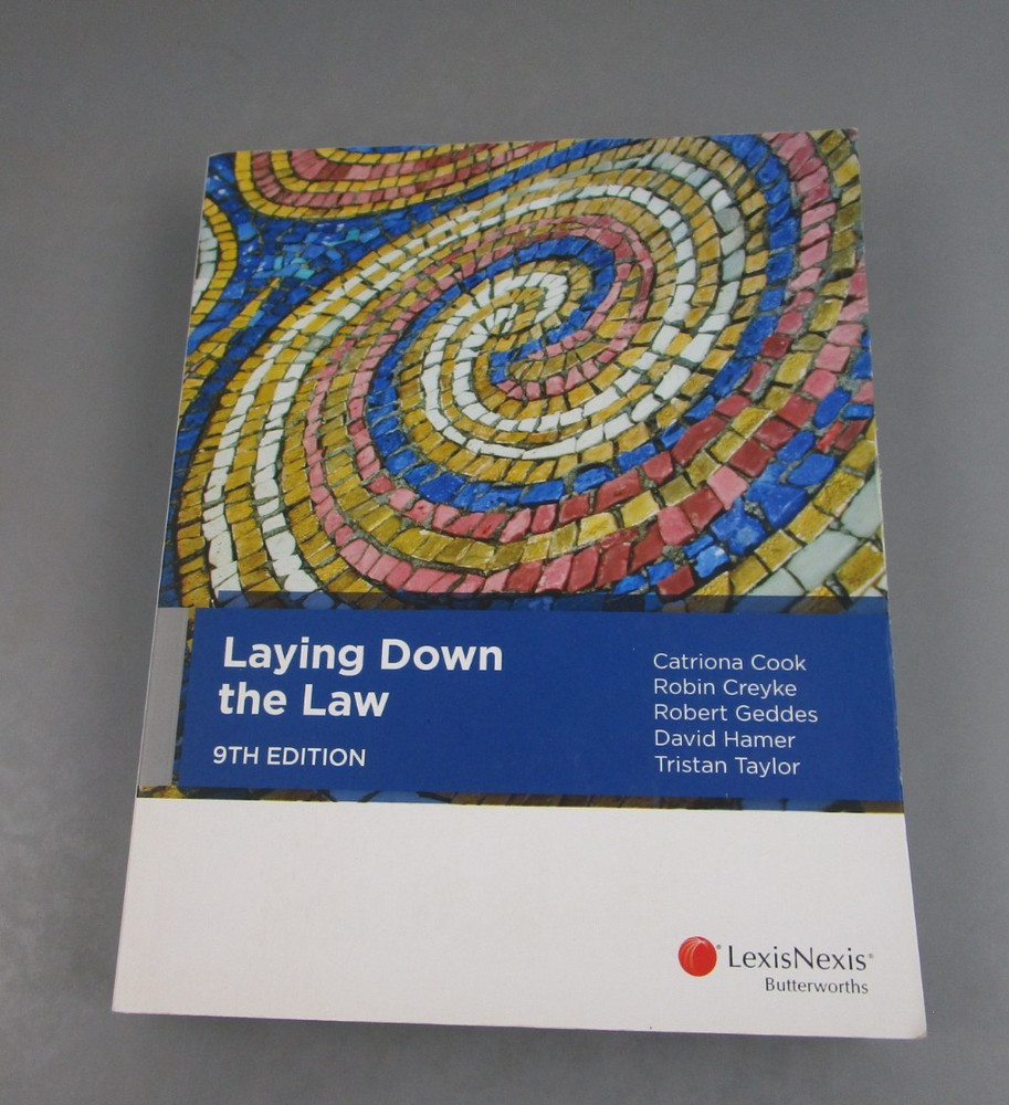Laying Down the Law 9th Edition Lexis Nexis Butterworths