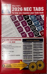 Mike Holt’s Electrical Code Tabs, Based on The 2026 NEC, Brand New