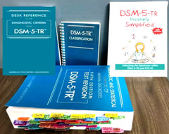 DSM-5-TR + tab + desk reference ( PB ) + classification + dsm 5tr simplified PB.